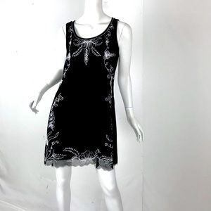 Krista Lee Black Embroidered/Beaded Dress